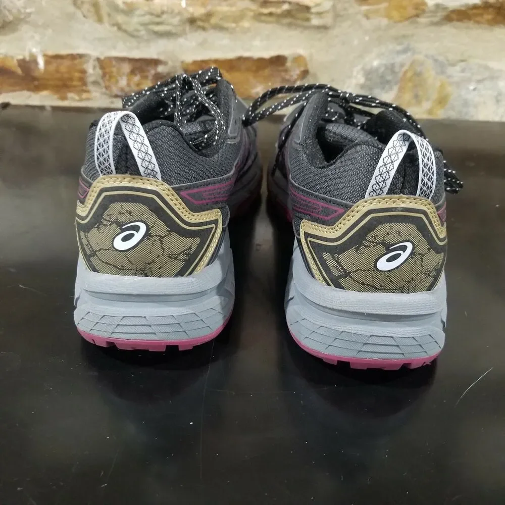 Asics 1012A476 Gel Venture 7 Black Mesh Running Sneaker Shoes Women's US 11